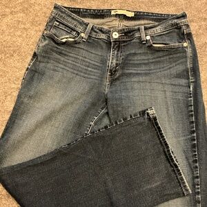Levi's Women's Bootcut Curvy Jeans in Dark Blue Wash 16w